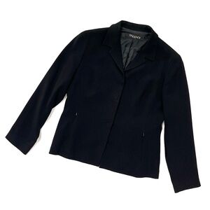 Tahari Women's Jacket with Hidden Button Closure, Zipper Pockets, 10 Petite